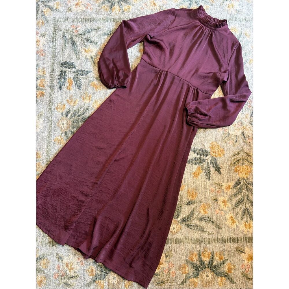 Pietro Brunelli Maternity Dress Purple Formal Modest Small
